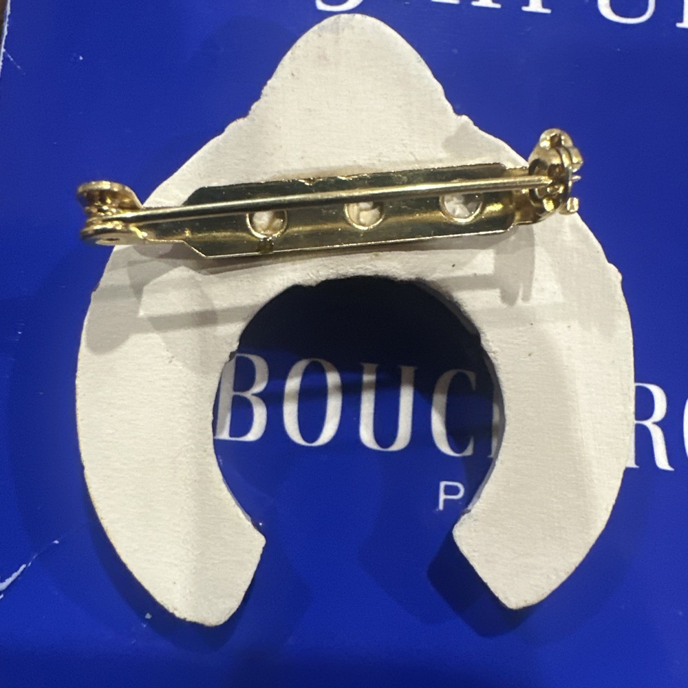 Boucheron Jaipur Perfume Enameled Ceramic Lapel PIN Scent Diffuser NIB