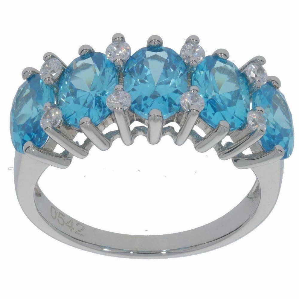 Sterling Silver Semi Mount Ring Setting OV 7X5mm