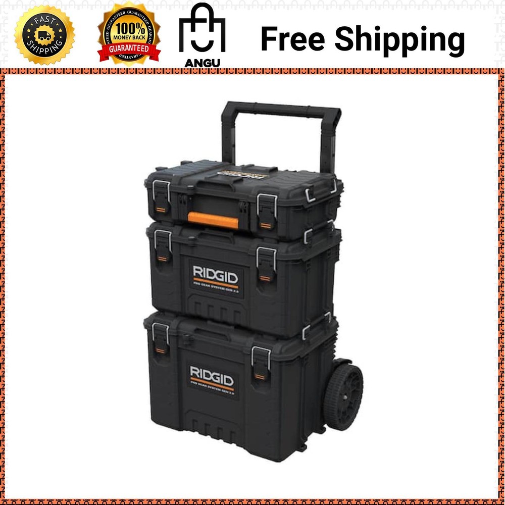 Pro Gear System Gen 2.0 Stackable Rolling Tool Box , 22 In. Heavy Duty Tool Box