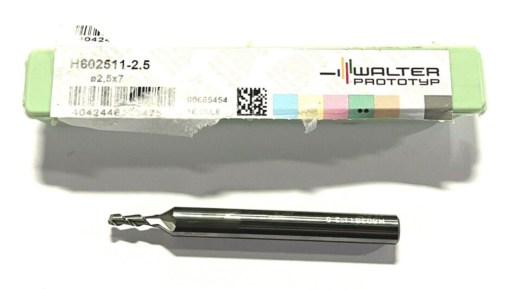 Walter 2.5mm Solid Carbide Shoulder Slot Milling Cutter 2 Flute Protostar
