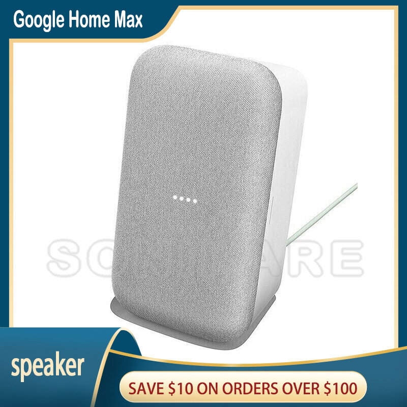 Google Home Max Smart Assistant Speaker Bluetooth Chalk/Charcoal