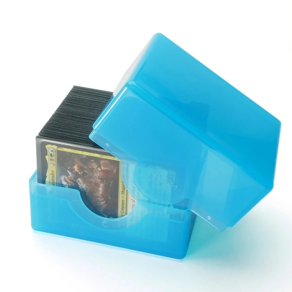 1 BCW Electric Blue Smooth Glossy Prism Deck Case