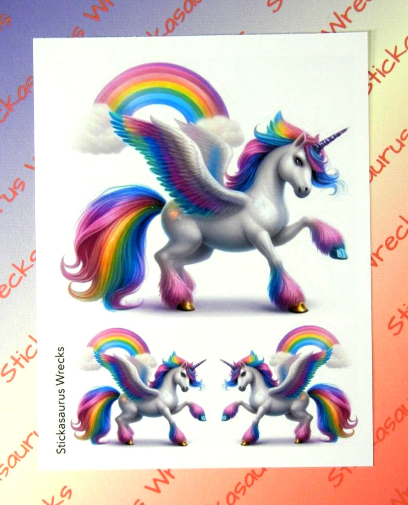 Unicorns & Rainbows Sticker Sheet