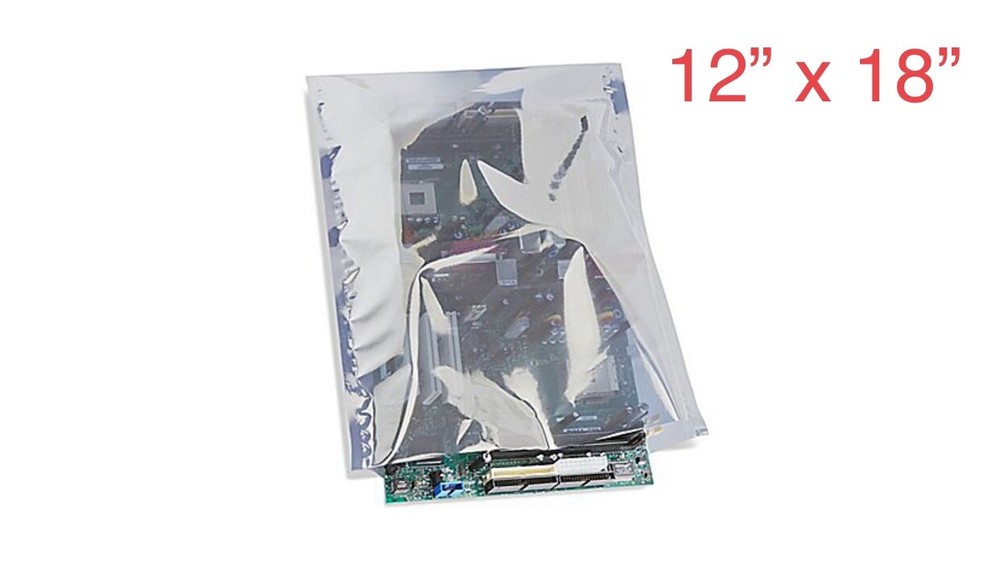 100 Pcs 12” X 18” Open Top Anti static Shielding