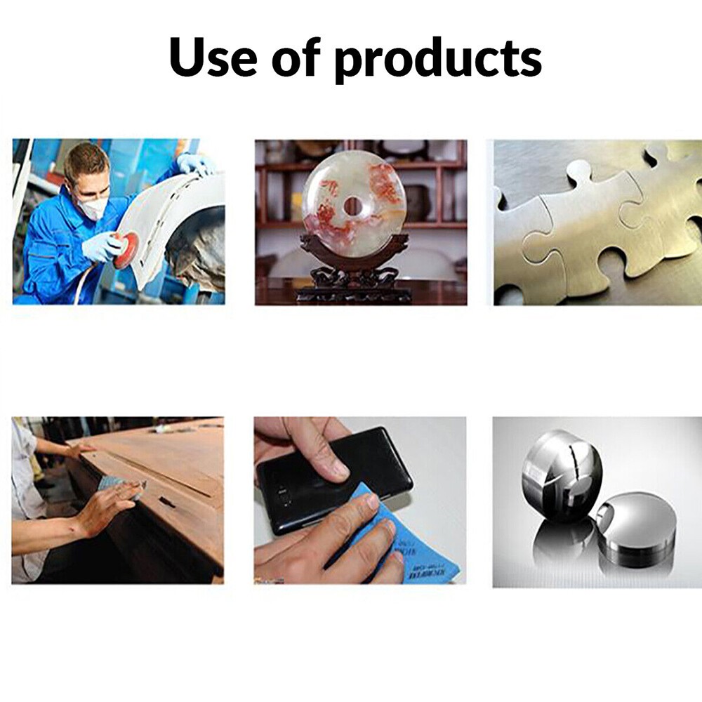 60~10000 Grit Wet Dry Triangle Sanding Sheet Discs Hook Loop Sandpaper for 996A