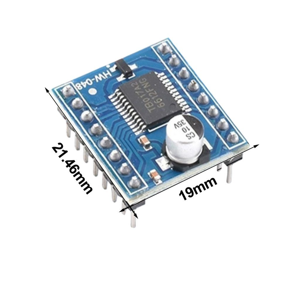 2pcs TB6612FNG Blue PCB Motor Driver Boards Pre-Wired with Pin Headers