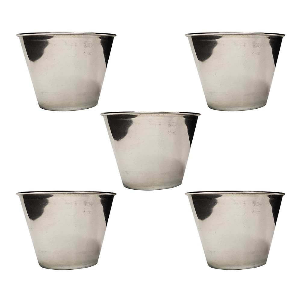 Home Brew Ohio Stainless Steel Sauce Cup 12cm (Ramekin) 5 Pack