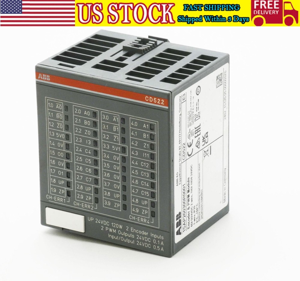 ABB CD522 1SAP260300R0001 E:E3 Encoder & PWM Module new US Free TAX