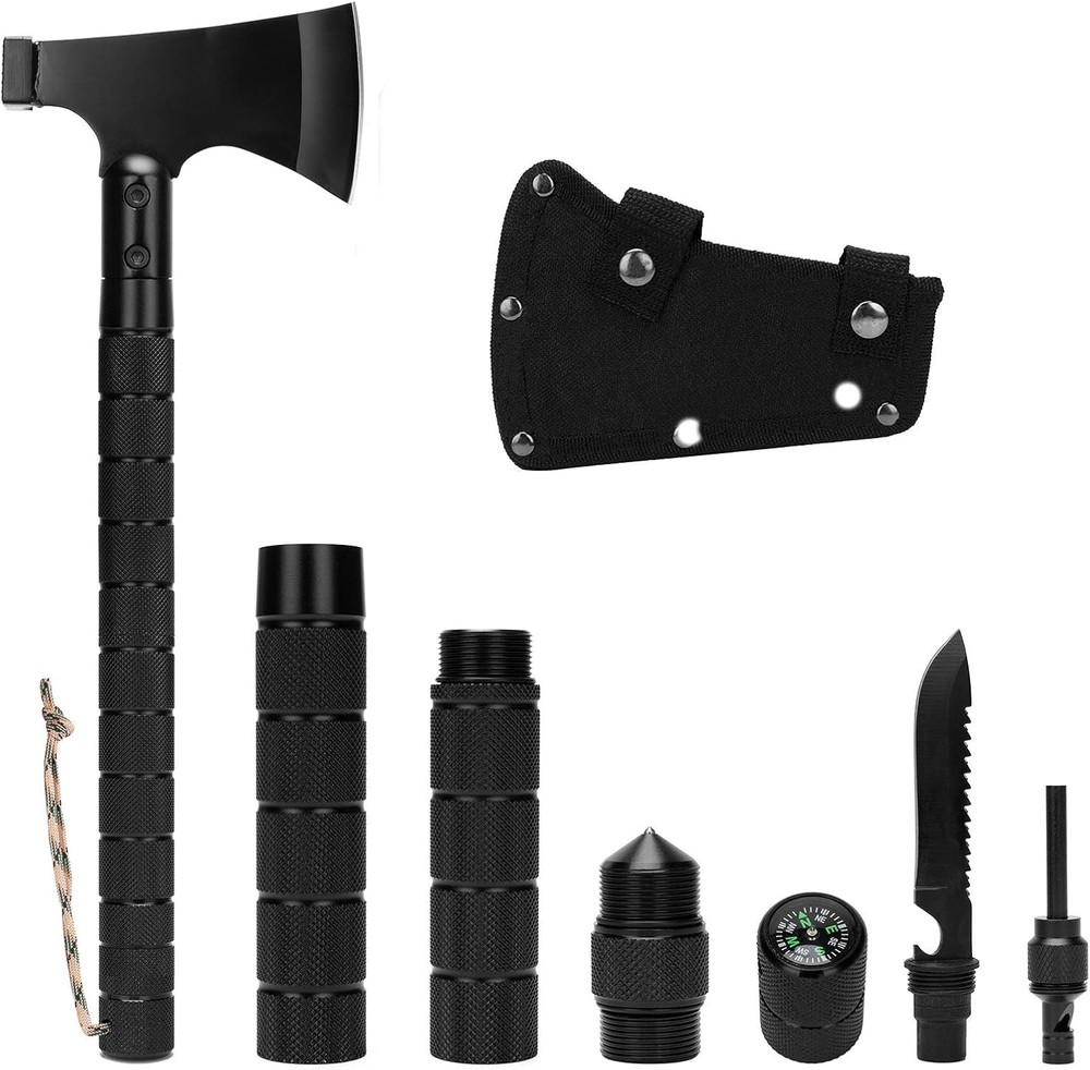 COCD Folding Camping Axe Survival Tomahawk Portable Multi-Tool Kit (/RT6-2447...