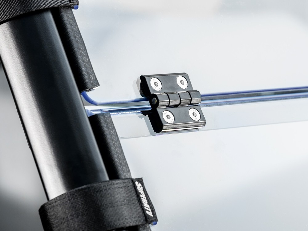 SuperATV Standard Flip Down Windshield Bobcat UV34 -Clear