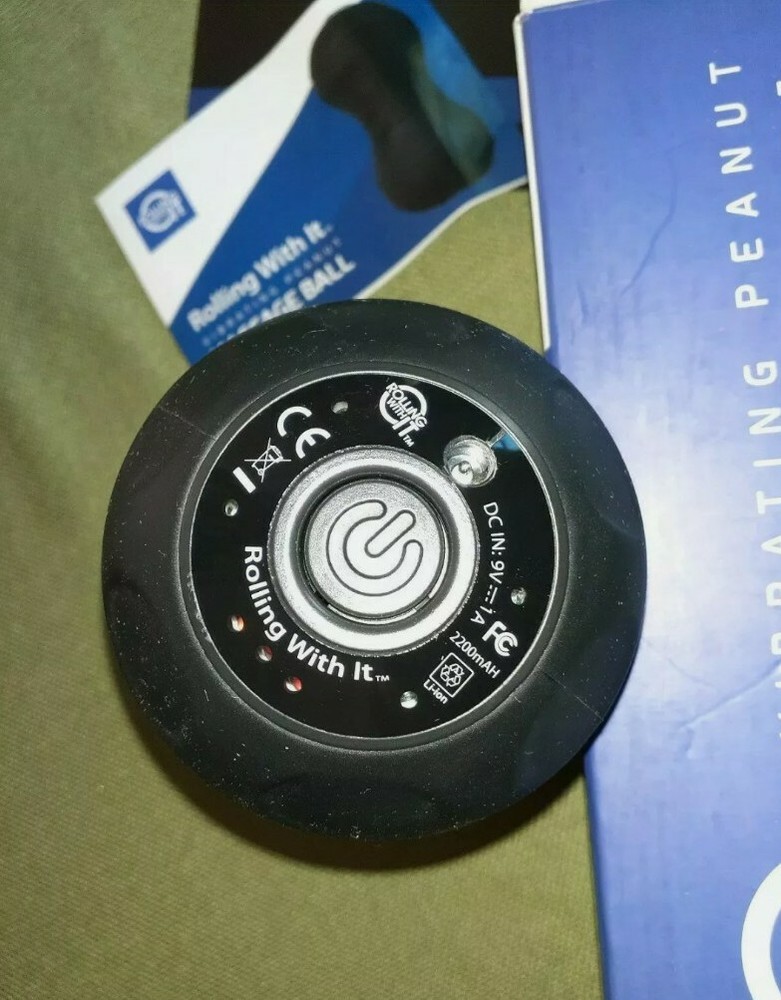 Vibrating Peanut Massage Ball Massager Trigger Point Tool like Foam Roller