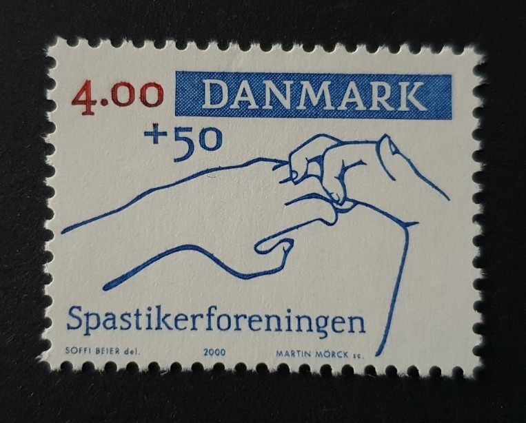 2000 DENMARK DANMARK SPASTIC ASSOCIATION 4,00 + 50 VF MNH