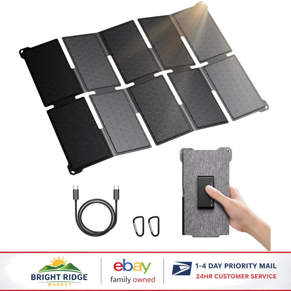 Lightweight Portable Solar Charger with Fast Charging for iPhone and Android