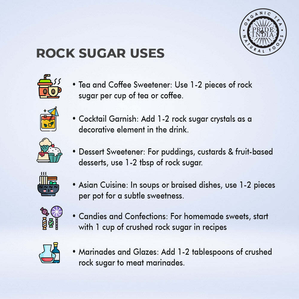 Natural Crystal Rock Sugar Whole