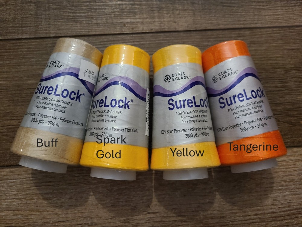Coats Clark Surelock Serger Overlocking Polyester Thread 3000 yds You Pick Lot