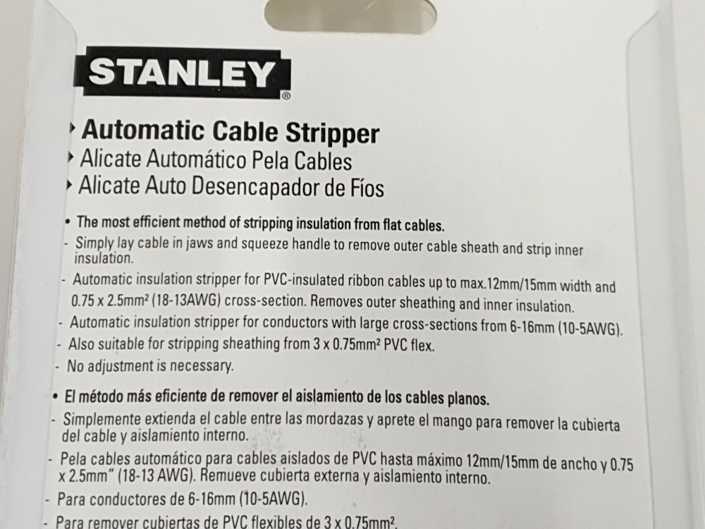 Stanley Flat Cable Wire Stripper