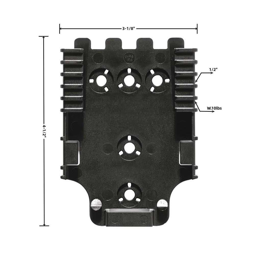 2 Pcs Qls Quick Locking System Kit with Locking Fork and Receiver Plate Tourn...