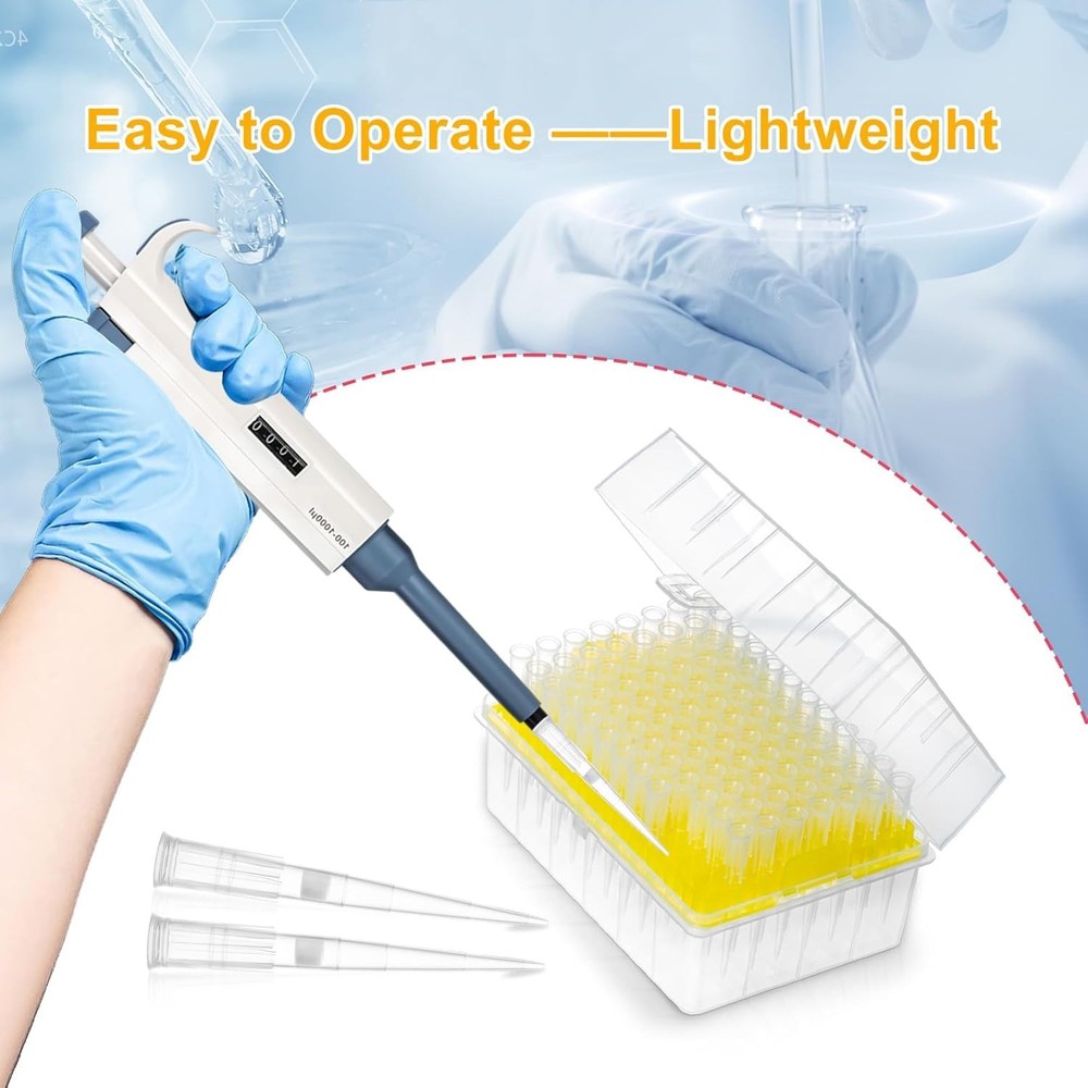 High-Quality 100µl Micro Pipettor Tips - Sterilized, Low Retention, 96 Tips/Rack