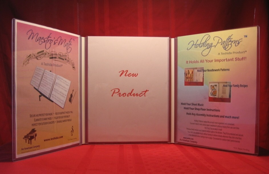 EasyFit Display, Document, Sign Holder, Expandable,  Folds Flat, 3 Panels, Clear