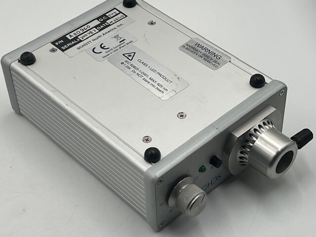 Schott Red Light Source LED Illuminator A20960 with Optical Fiber Ring Used