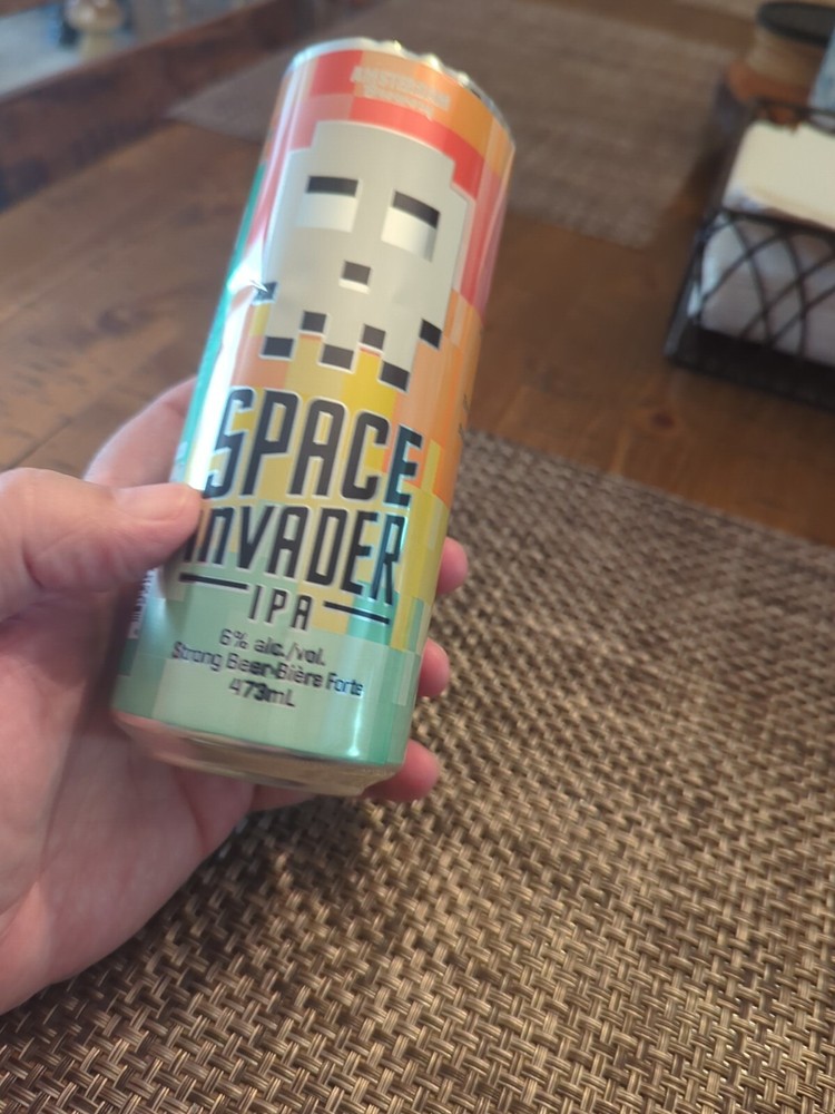 Space Invaders IPA Empty Promo Beer Can