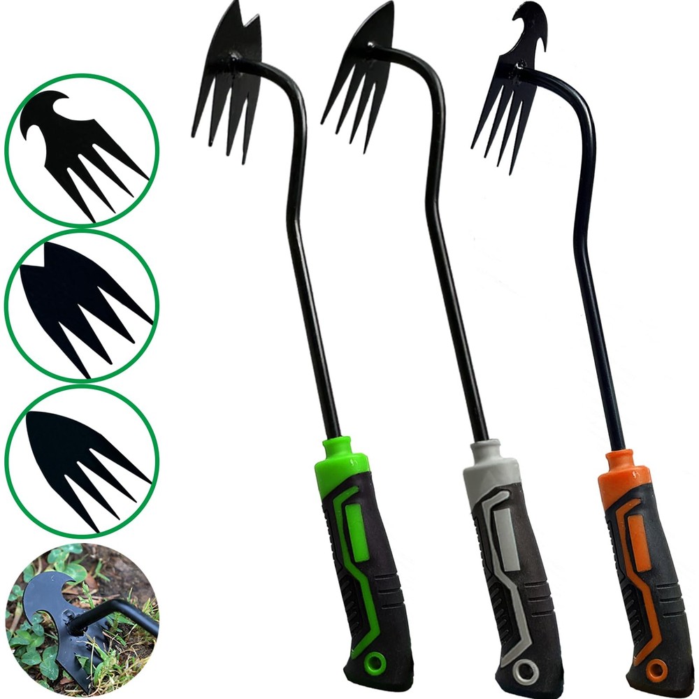 3Pcs Weed Puller Tool Garden Pulling Tool,Portable Weeder GGO111