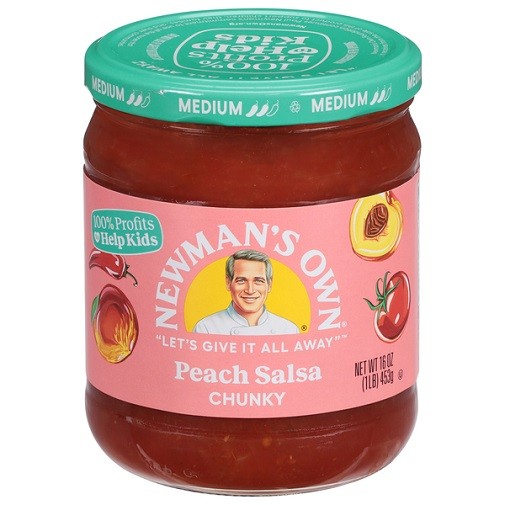 Newman's Own Salsa Chunky Peach 2 Pack
