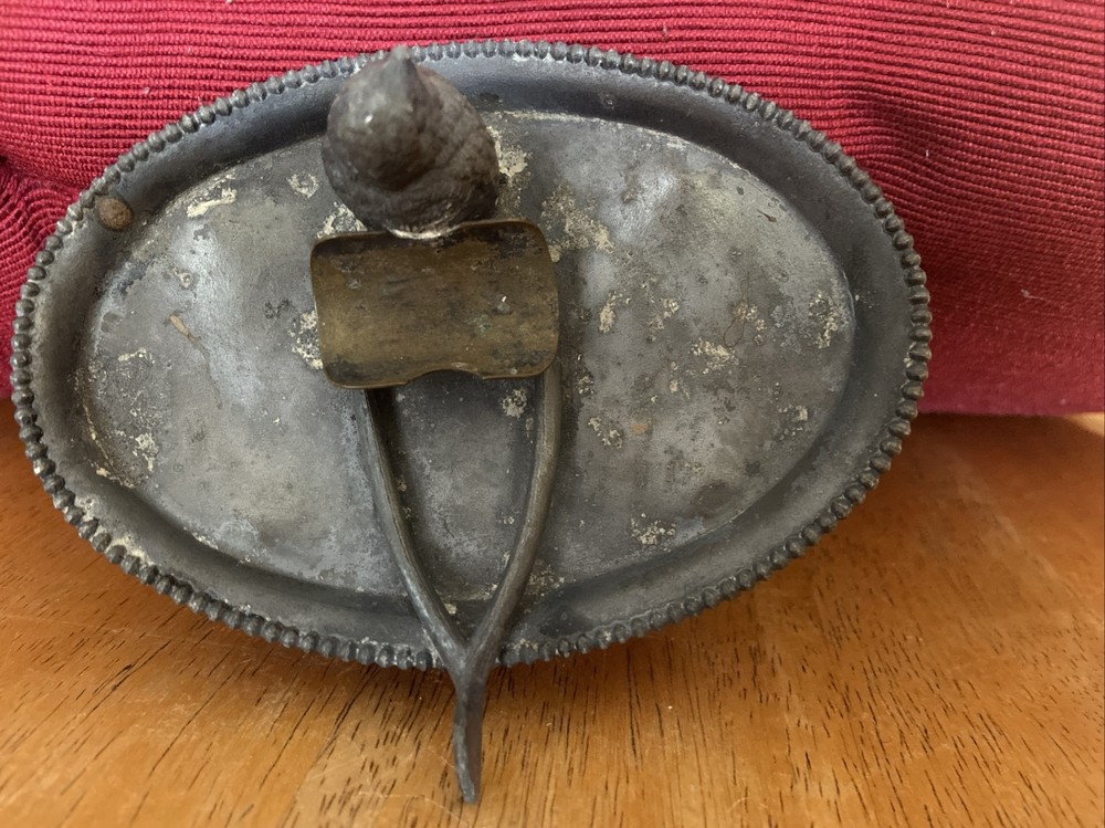 1890's Forbes Silver Co. Unique Silver Plate Cigar Presentation Dish