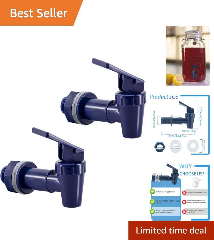 Replacement Valve Spigot Set - BPA-Free Plastic for Jugs, Coolers, and More