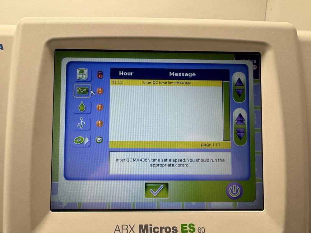 Horiba ABX Micros ES 60 Hematology Analyzer