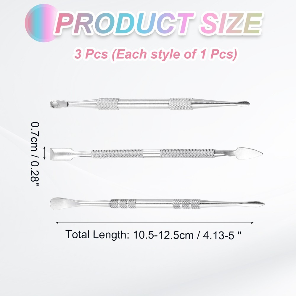 3 Pcs Wax Carving Tools, Silver Tone