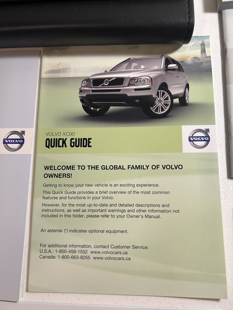 2012 Volvo XC90 Owner's Manual Set