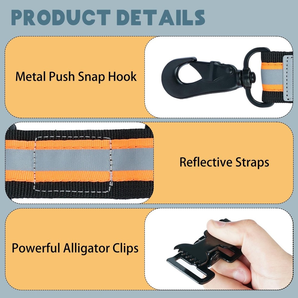 KUNN Firefighter Glove Clips Double End with Creative Pattern Heavy Duty Safe...
