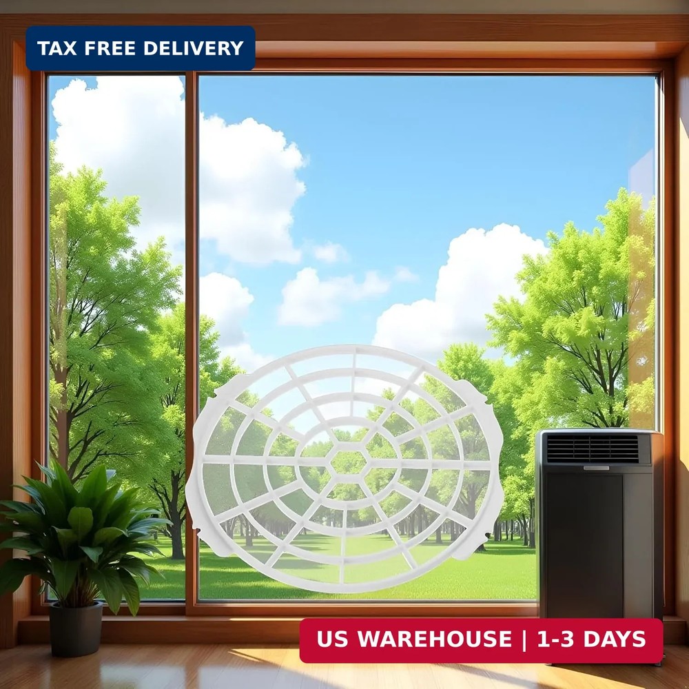 White Window Adaptor Filter Screen Window Exhaust Hose Interface for Portable Ai