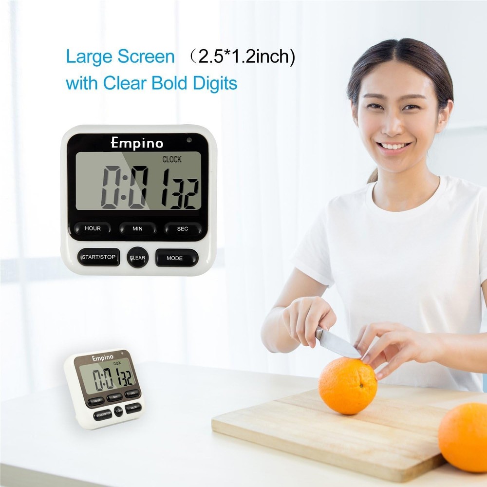 Upgraded Digital Timer for Cooking and Baking with Simple Operation Features