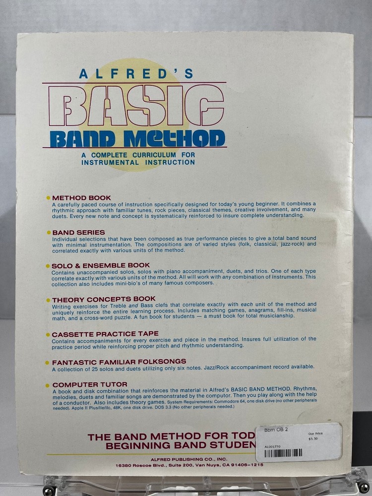Oboe Alfred's Basic Band Method Book 2 Alfred Publishing