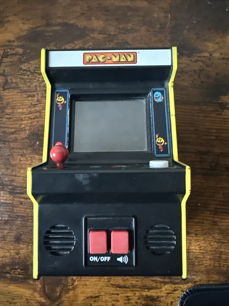 Pac-Man Mini Arcade Game Retro Handheld Tabletop Electronic Joystick