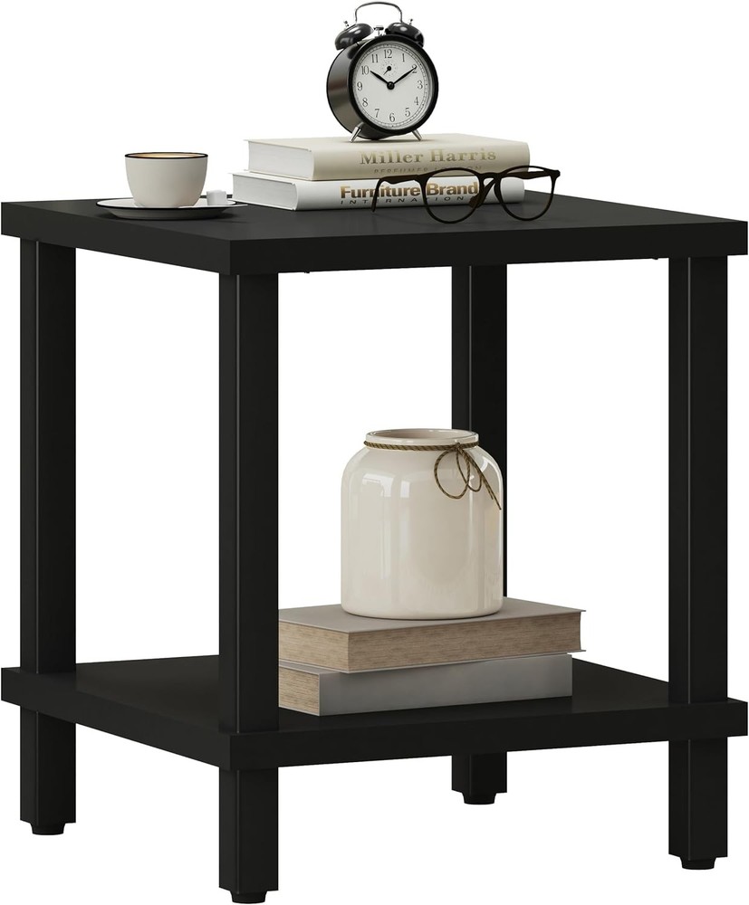 NEW Large End Table Square Side Table Modern Sofa Table 20 Inch Industrial Cof