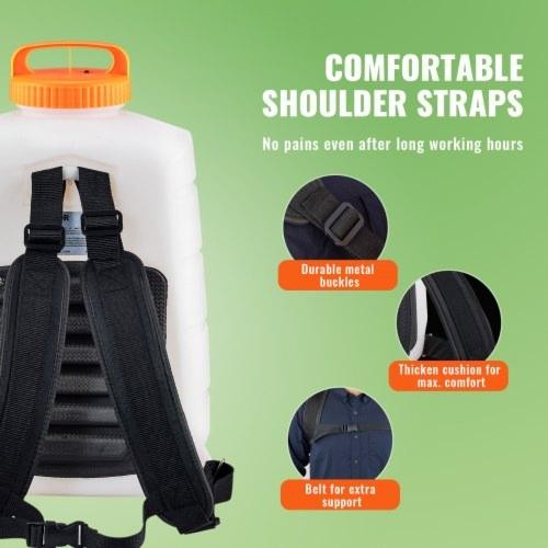 Battery Powered Backpack Sprayer 090 PSI Adjustable Pressure 4 Gallon
