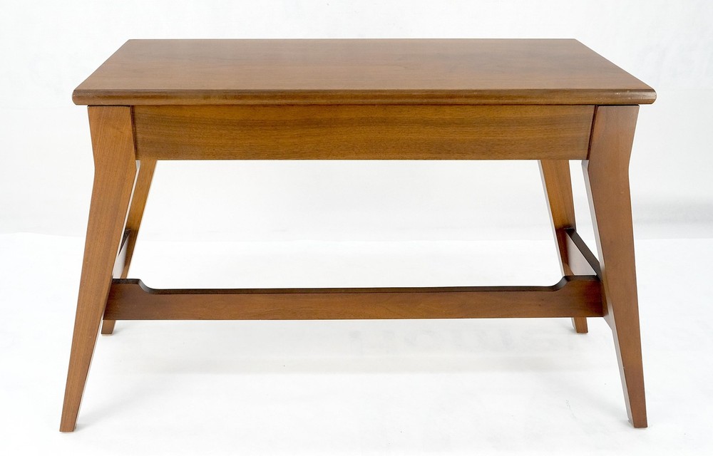 Solid Walnut Lift Top Storage High Seat Organ Bench MINT