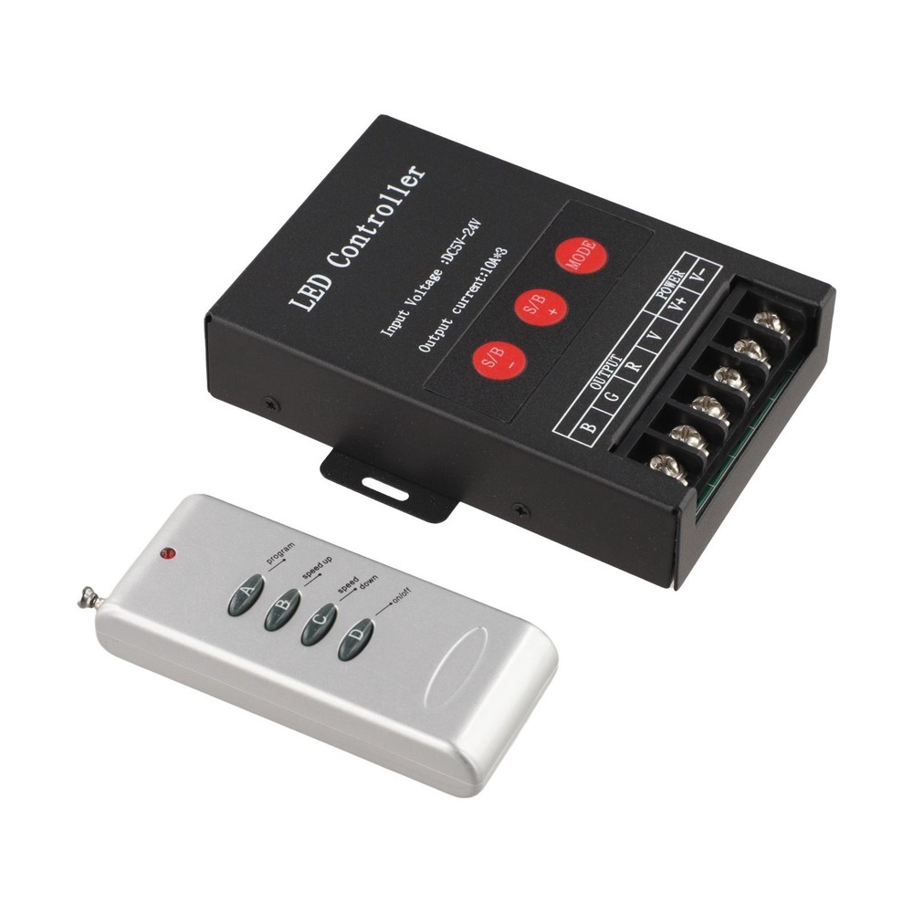 LED Controller with Remote for Dynamic Lighting and Brightness Control