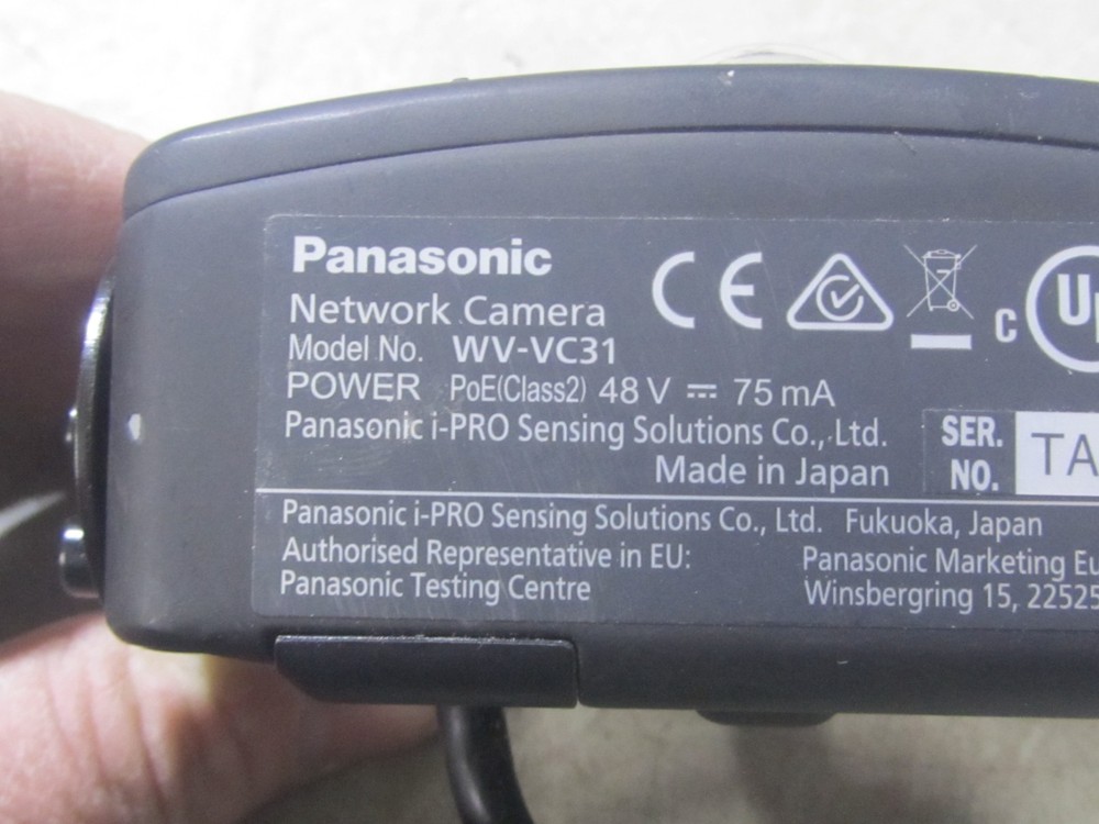 Panasonic WV-VC31 With Mount Panasonic Arbitrator Backseat Network Camera