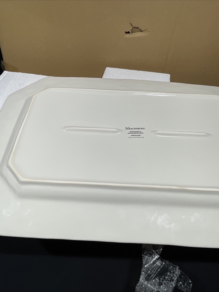 Pottery Barn Healdsburg Oversized Rectangular Platter 13”x19” Geometric