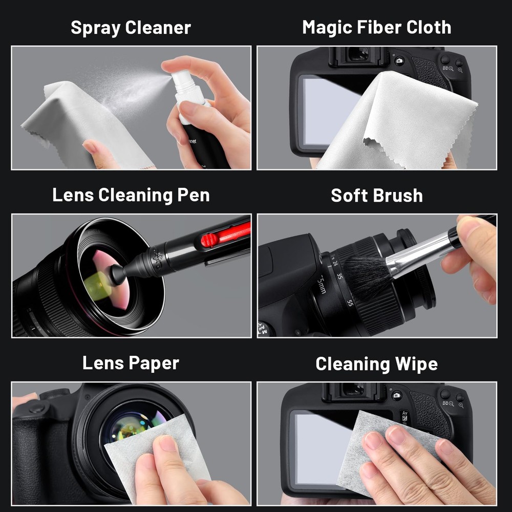 Camera Lens Cleaning Kit with Pro 10x Sensor Swabs, Sensor Cleaner, Compatibl...