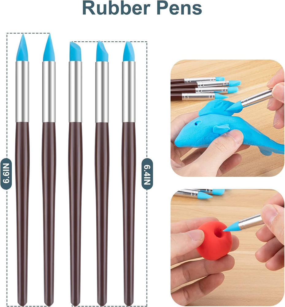 25PCS Clay Sculpting Tools Kit Pottery Ceramic Polymer Modeling Carving Set