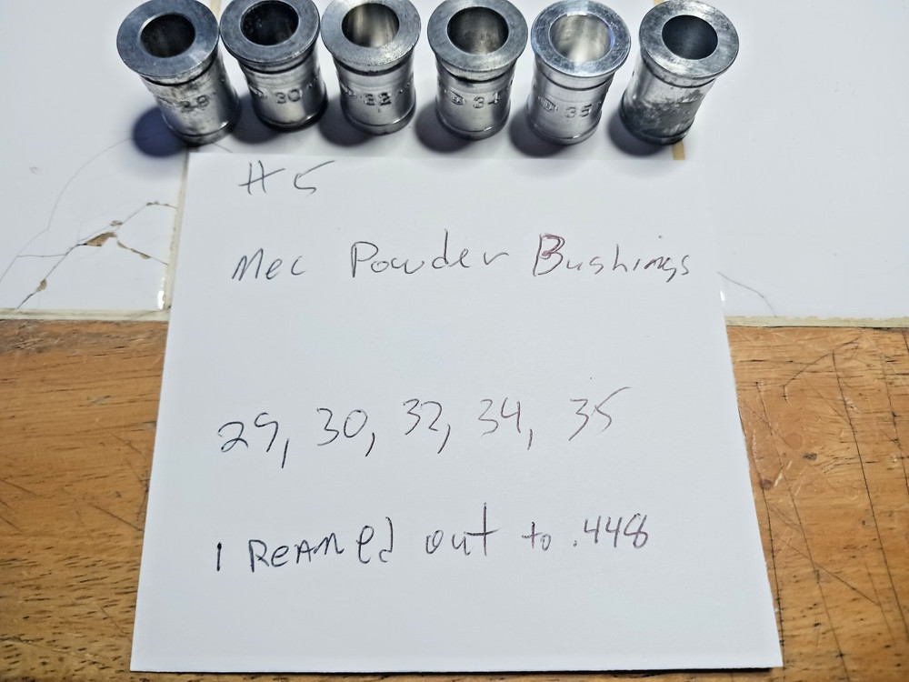 6 Mec Powder Bushings #5