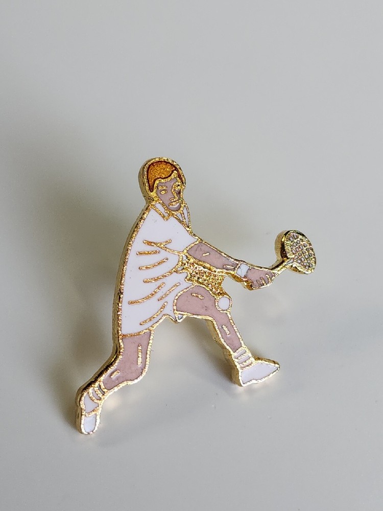 Tennis Player Lapel Pin