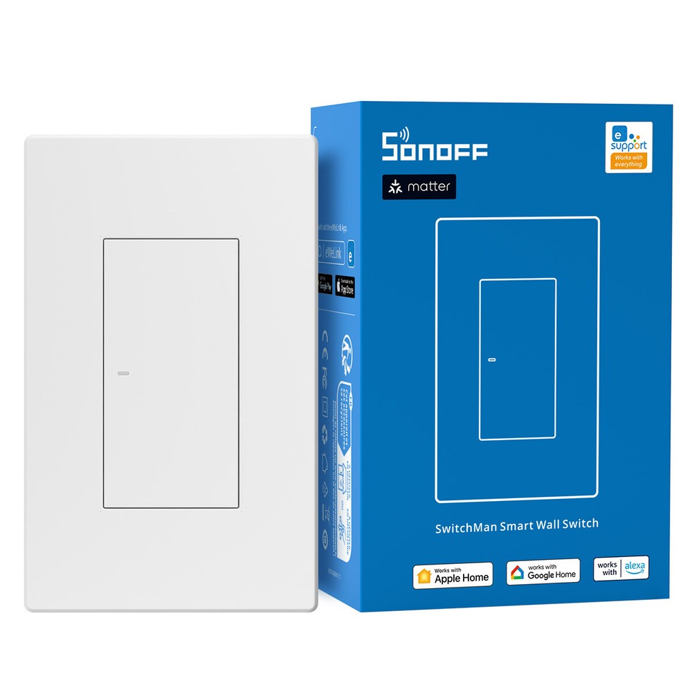 SONOFF WIFI Smart Wall Switch Matter Timer & Schedule Multi-Device Group Control