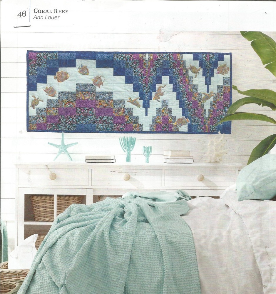 A0204 CORAL REEF WALLHANGING QUILT PATTERN/INSTRUCTIONS