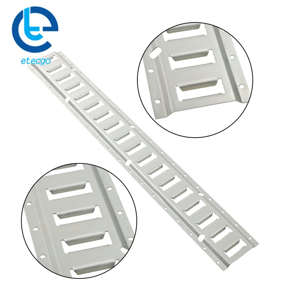 4x 3' Silver E Track Rails Galvanized Steel Construction For Freight Trailers
